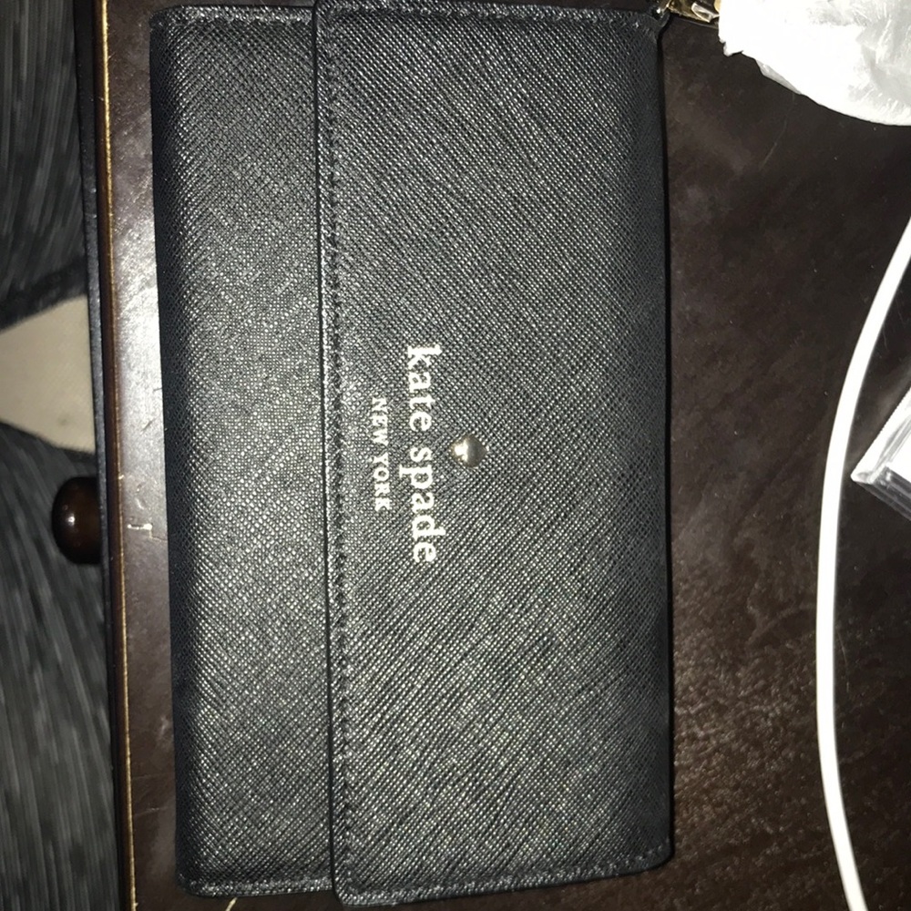 Kate Spade black iPhone Wristlet